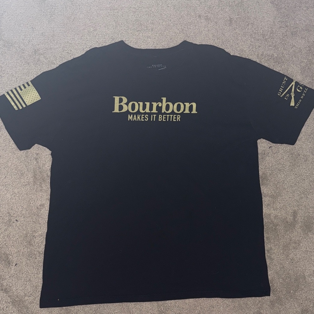 Grunt Style Black and Gold Tee